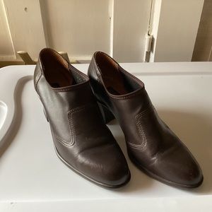 Bruno De Milano Brown Leather Ankle Boots, Size 5 1/2 M